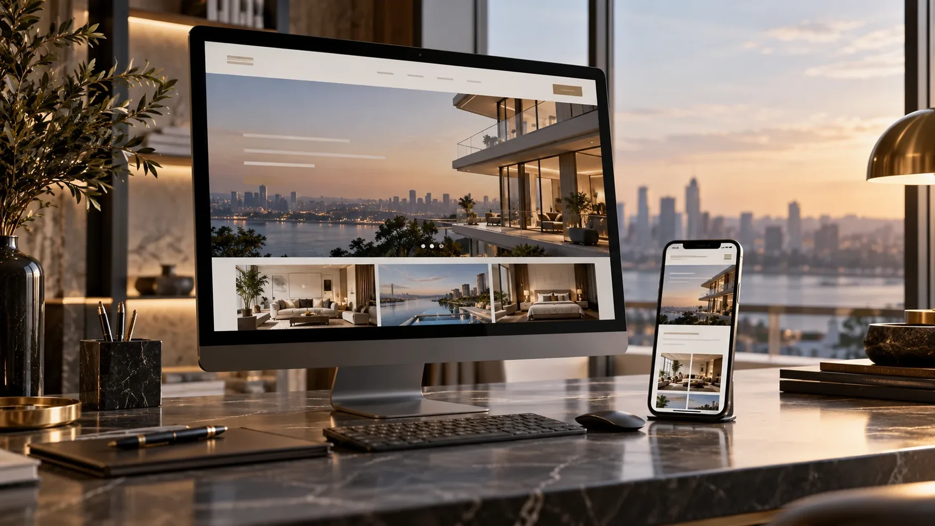 AI-assisted digital strategy and property marketing creative production