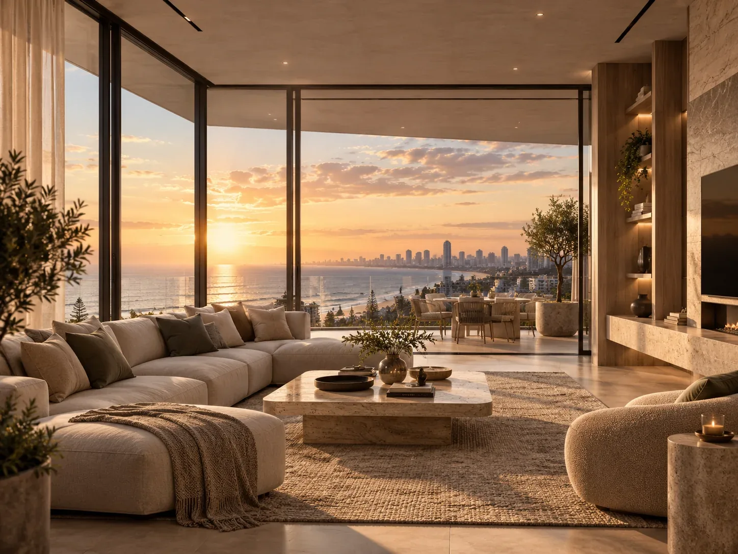 Premium property interior representing AI-assisted property marketing strategy