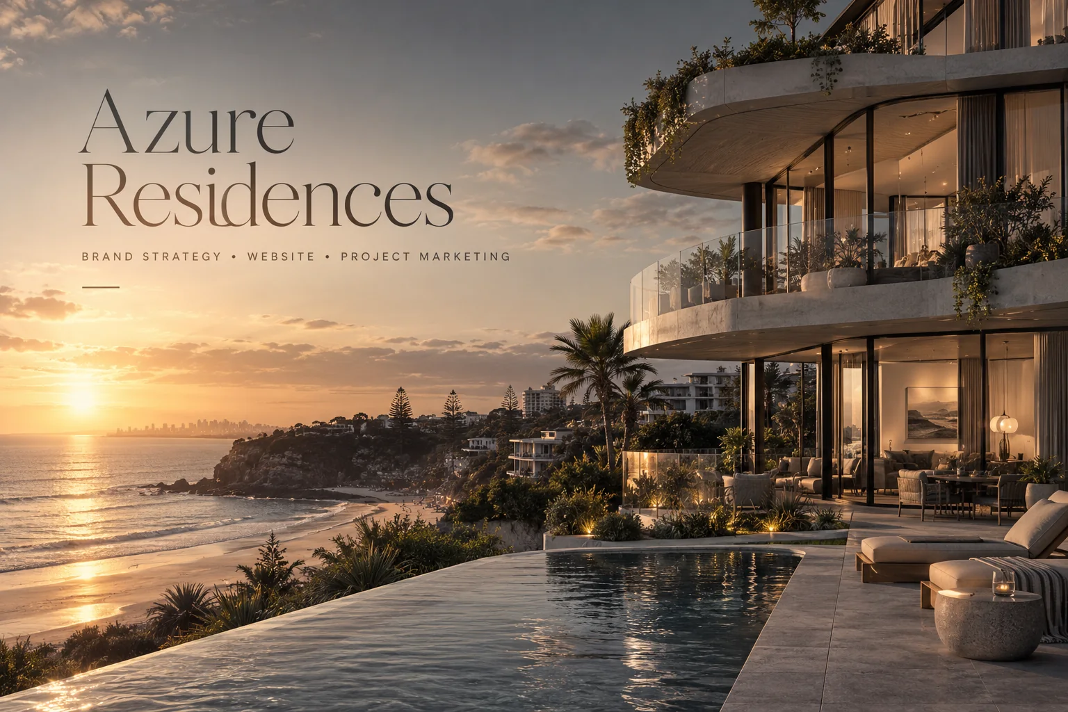 Azure Residences luxury property branding and project marketing