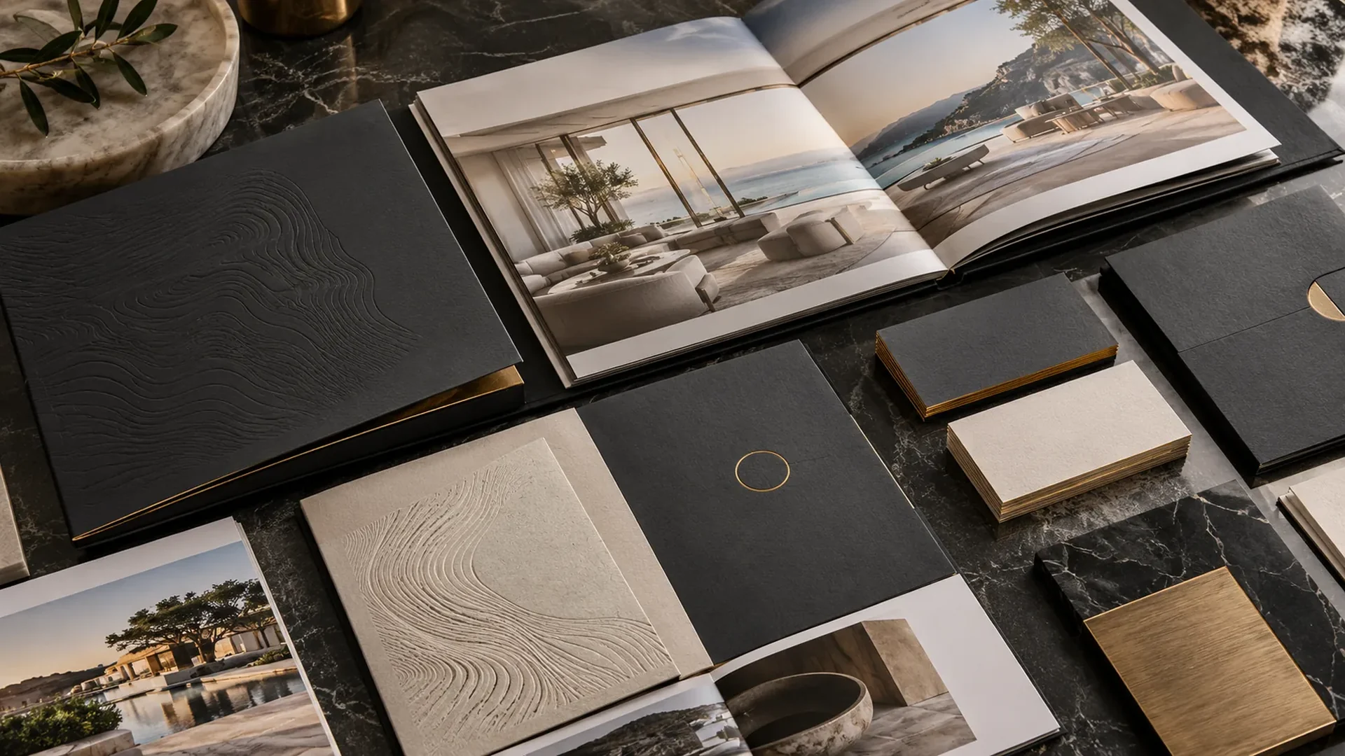 Premium property branding, brochures and project marketing work