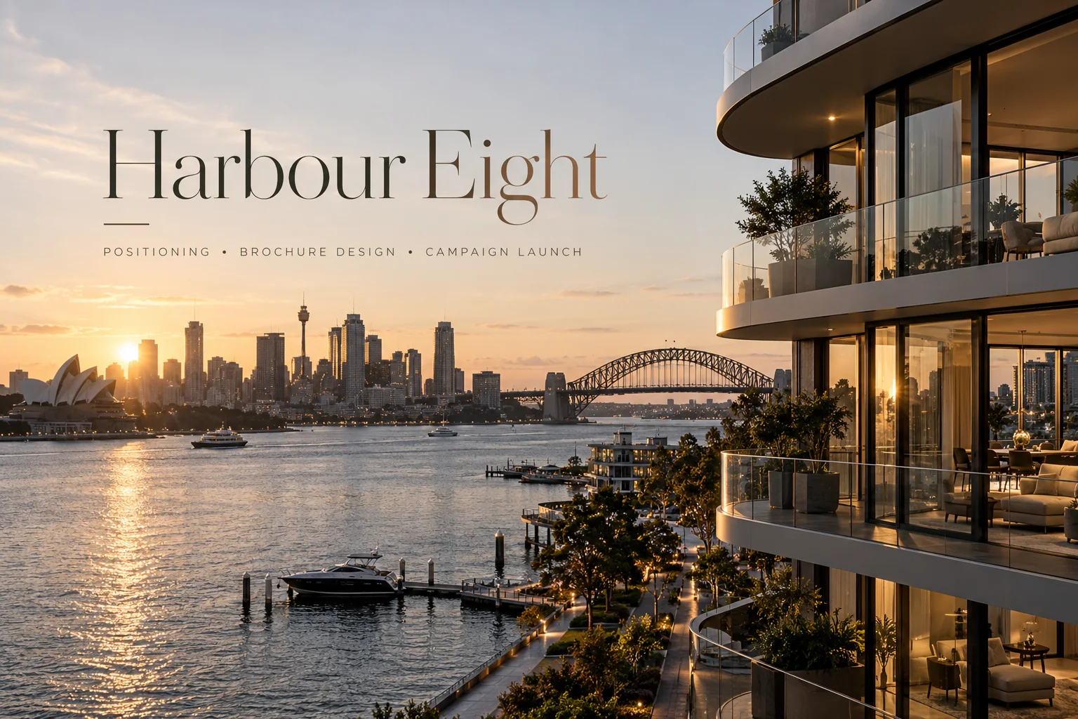 Harbour Eight luxury property marketing and campaign launch