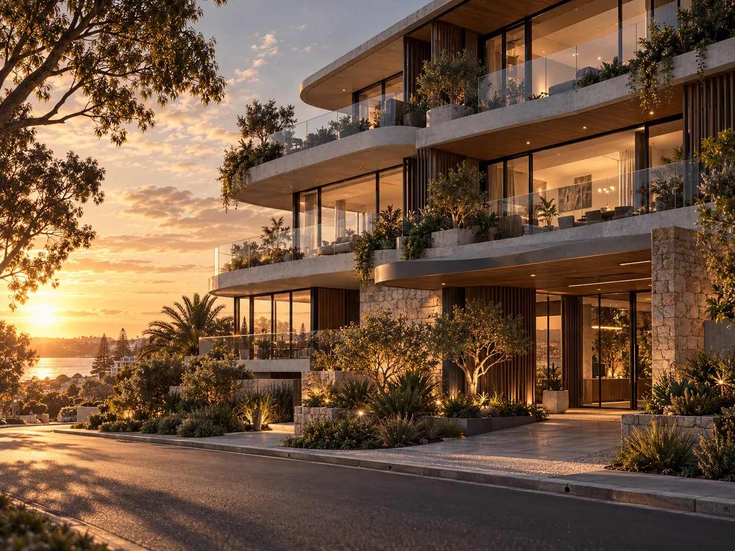 Luxury property development representing project marketing budget planning in Australia