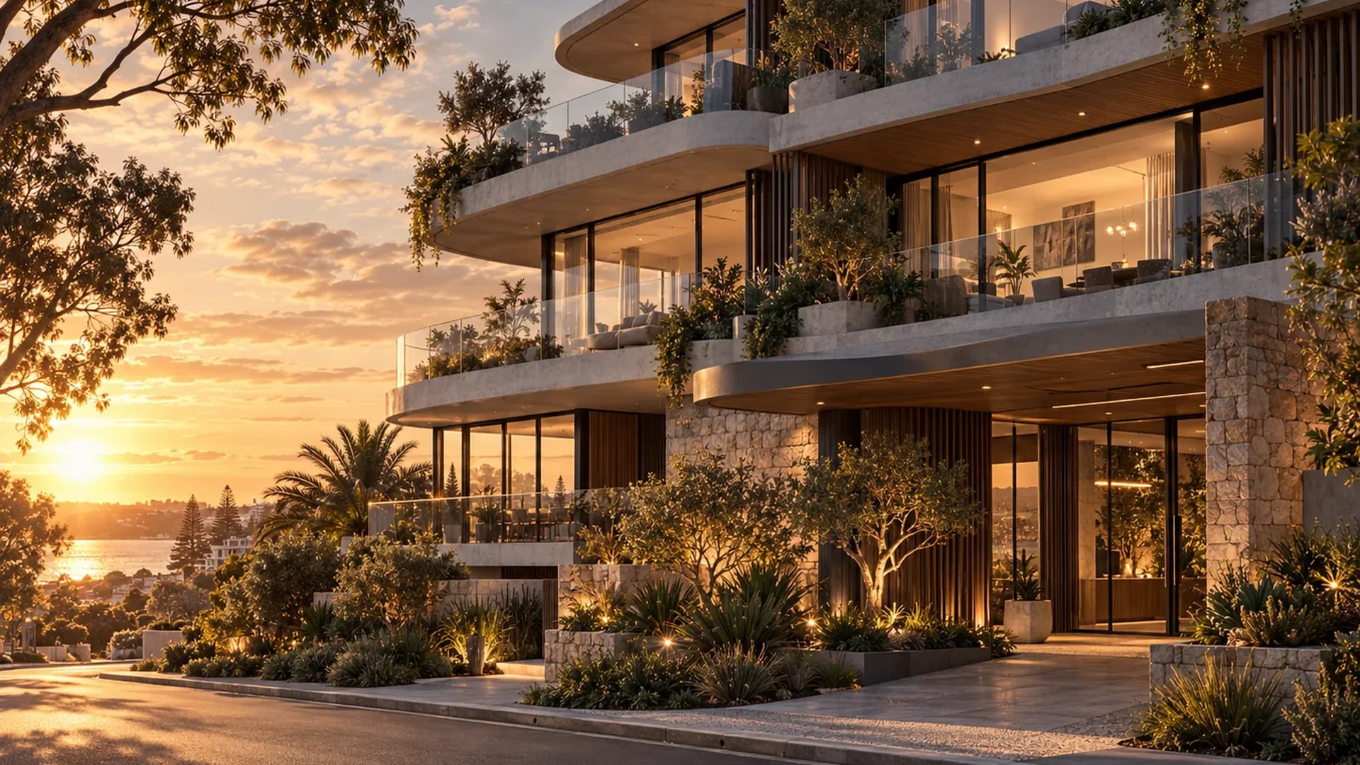 Premium property development used in marketing budget planning