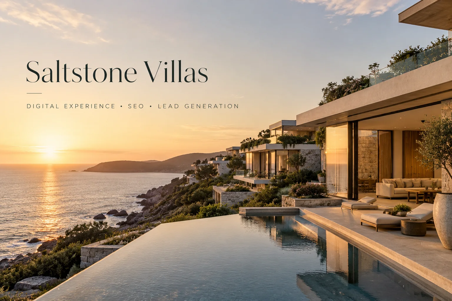 Saltstone Villas luxury coastal property digital marketing